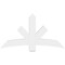 Ekena Millwork Alberta Architectural Grade PVC Gable Bracket, 60"W x 32 1/2"H x 4"D x 6"F, 13/12 Pitch GBP060X33X0406ALB00 - alternate 2